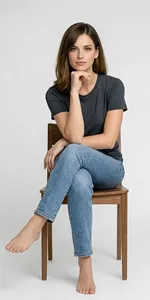 Mannequin virtuel en position assise